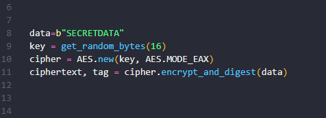 python aes encryption example