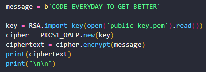 Python RSA Encrypt with Public Key