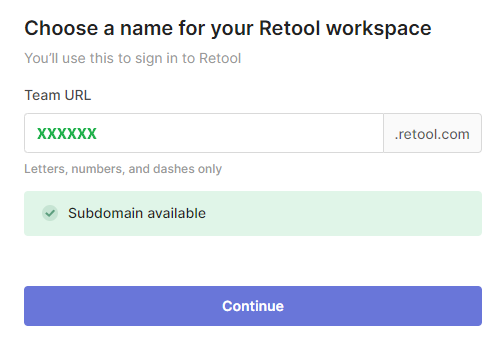 create retool workspace