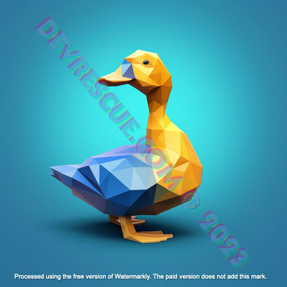DevRescue.com Midjourney Prompt Low Poly