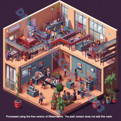DevRescue.com Midjourney Prompt Isometric