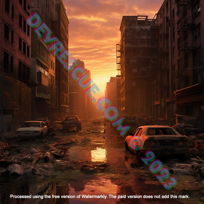 DevRescue.com Midjourney Prompt Post Apocalyptic