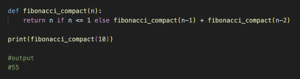 Python Fibonacci Recursive
