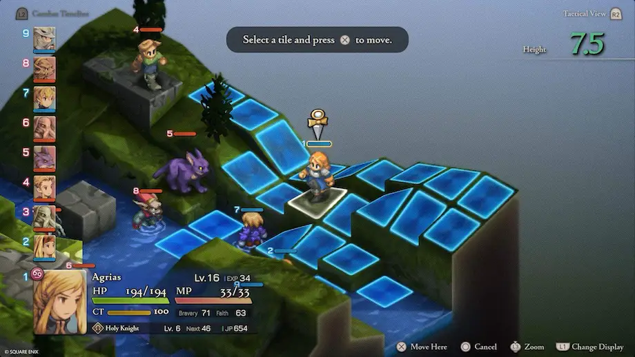 Final Fantasy Tactics: The Ivalice Chronicles Core Tactical Gameplay