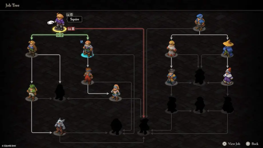 Final Fantasy Tactics: The Ivalice Chronicles Job System